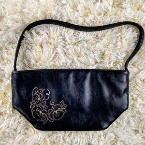 Fossil Forever black leather handbag